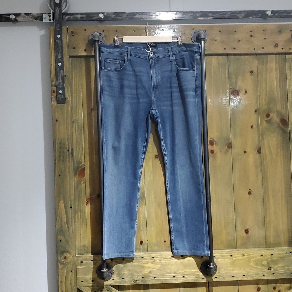 DENIM MENS PAIGE LENNOX HENRY BLUE JEANS SIZE 38
